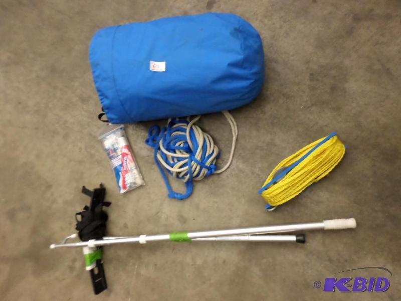 lot 60 image: Lot Of (1) Large Boat Cover, (2) Puller Tool...