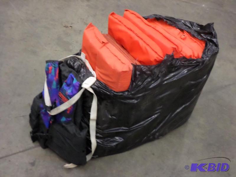 lot 61 image: Lot Of (9) Life Vests...