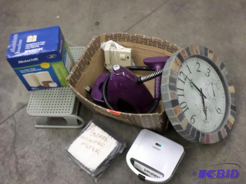 lot 65 image: Box Lot Clock, Humidifier Filters, Counter G...