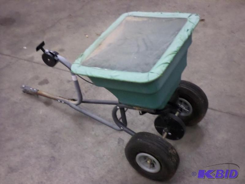 lot 79 image: Pin-Hitch Towable Fertilizer Spreader...