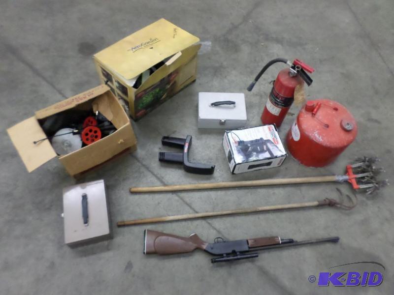 lot 93 image: Large Lot Fishing Supplies, Cash Boxes, Etc...