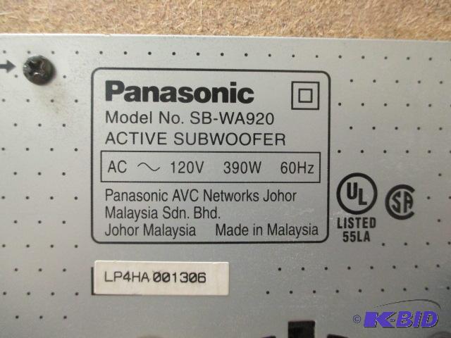 3 pc Panasonic Speaker Set Subwoofer SB-WA920 for Sale in Shakopee