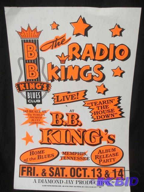 lot 56 image: BB King Concert Poster Blues Club Memphis Tennessee