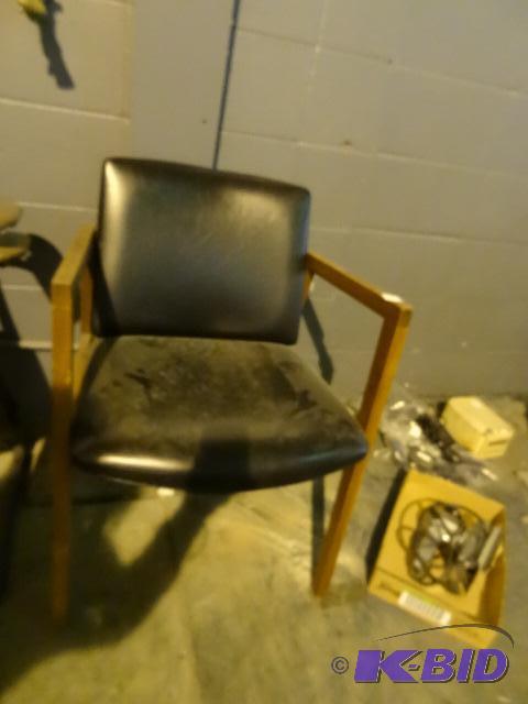 Wood framed side chair...