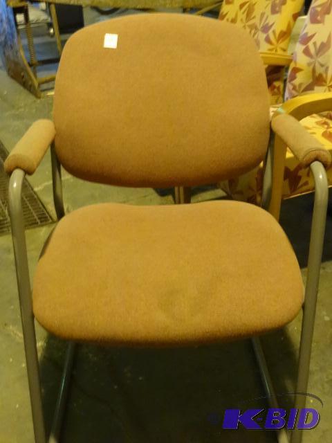 Metal framed side chair...