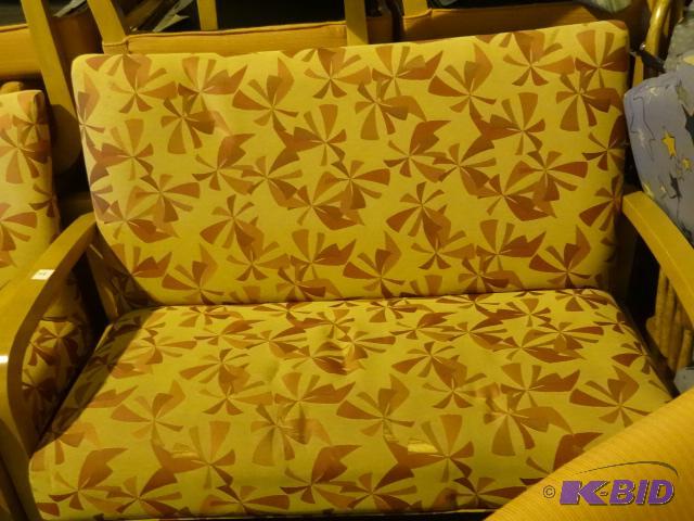 2 person waiting room chair. Wood framed...