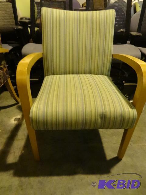 6 Matching wood framed side chairs...