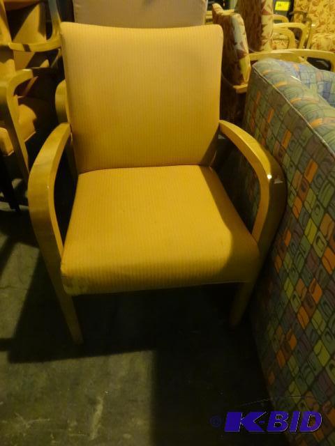 4 matching wood framed side chairs...