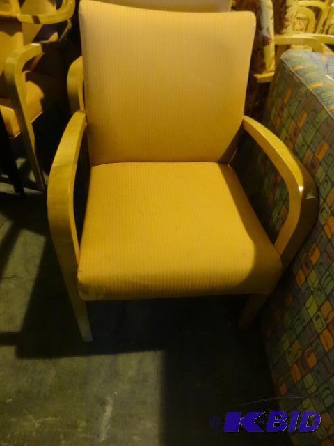 4 matching wood framed side chairs...
