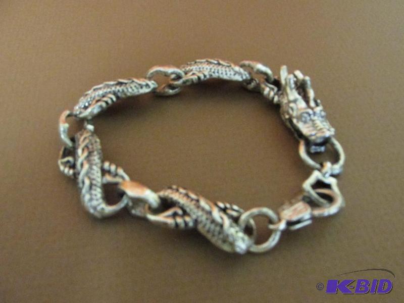 Mens () 9 Long Dragon Bracelet