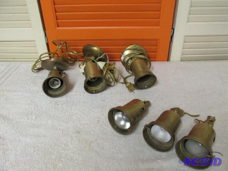 6 Brass Spot Lights