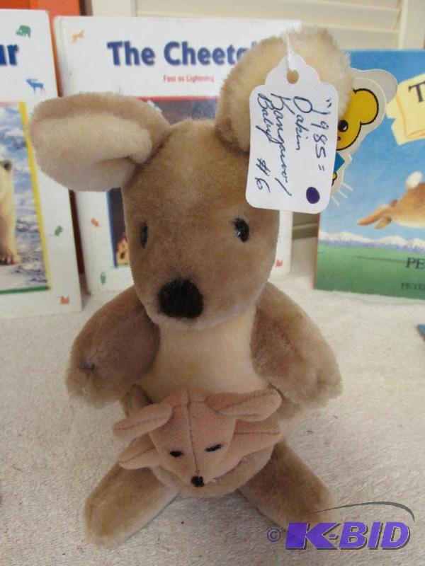 1985 Dakin, Kora Kangaroo with baby Joey, books & Mickey Mouse Puzzle