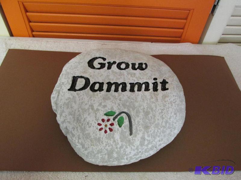 Garden Stone.  Talk to your plants
