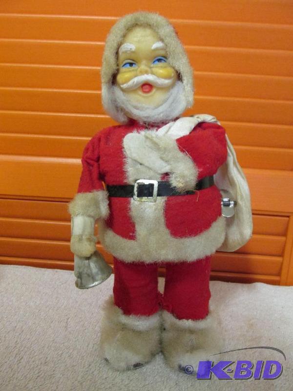 Vintage, Antique, Wind-Up Santa