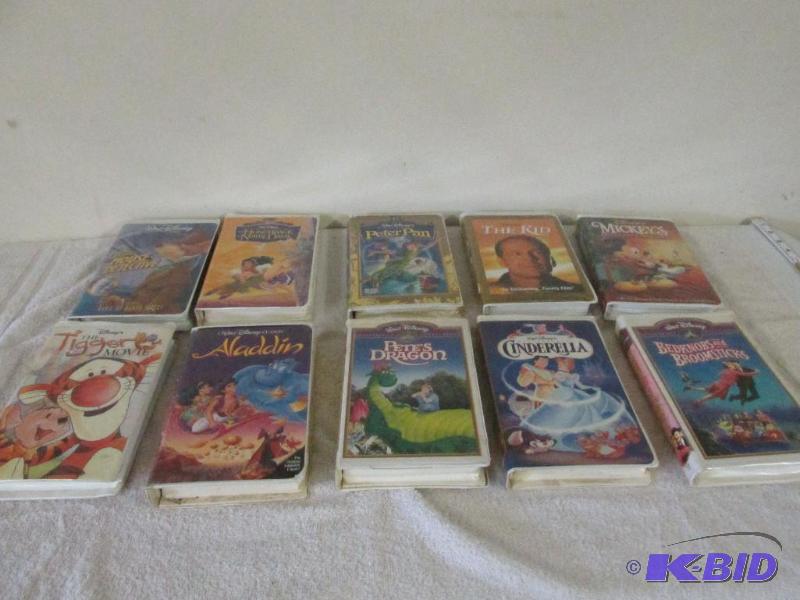 Ten Disney VHS Movies