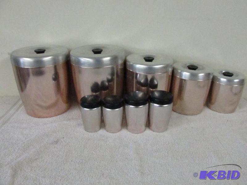 Nine Piece Canister Set