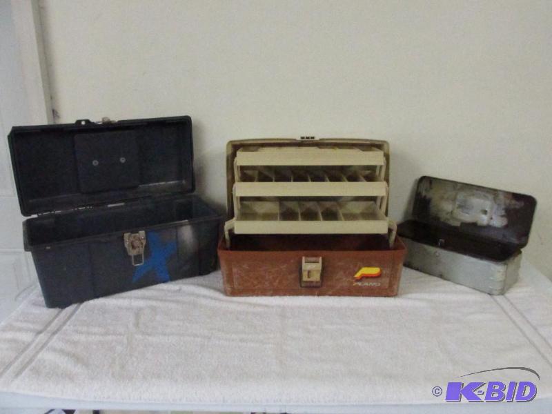 Plano Tackle Box and Two Tool Boxes