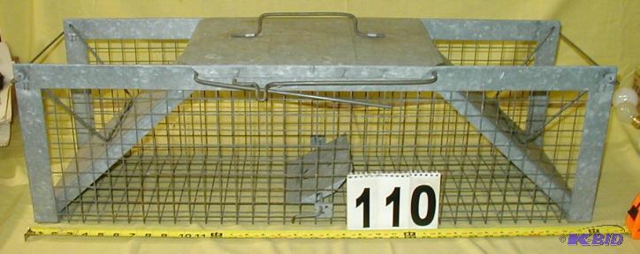 lot 110 image: Large HAVAHART Live Trap This trap is in exce...