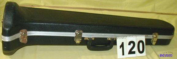 lot 120 image: BESSON Trombone and Case This horn has some d...