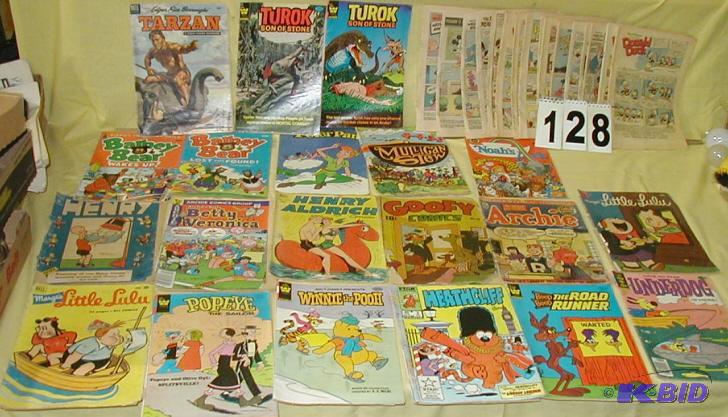 lot 128 image: Thirty-Seven Vintage Comic Books There are tw...