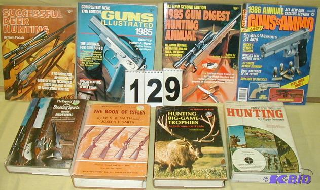 lot 129 image: Four mid 1980s Gun Digest, Guns Illustrated, ...