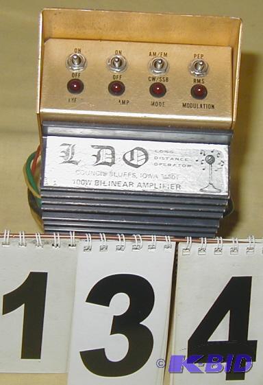 lot 134 image: LDO Bilinear Amplifier for 11 Meter (CB) Radi...