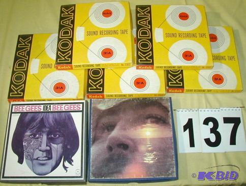 lot 137 image: Vintage KODAK Sound Recording Tape and Two Ta...