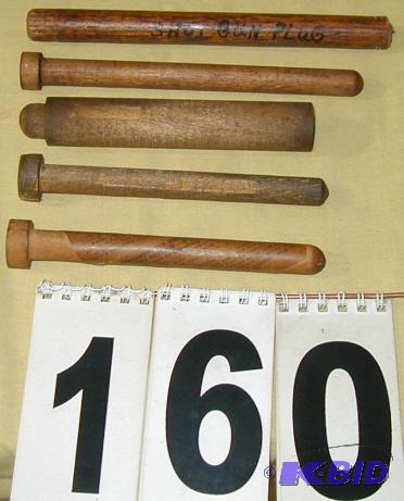 lot 160 image: Lot of Vintage Shotgun Shell Limit Plugs Thes...