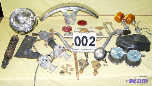 lot 2 image: Lot of Miscellaneous Vintage Motorcycle Parts...