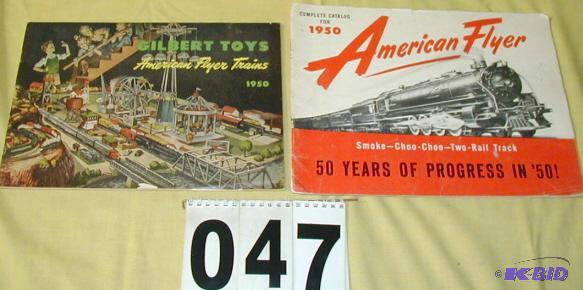 lot 47 image: 1950 Gilbert Toys & American Flyer Train ...
