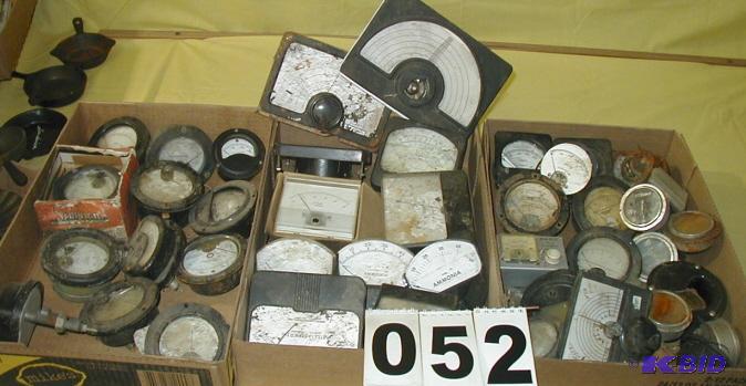 lot 52 image: Large Lot of Vintage Electronic Gauges Some l...