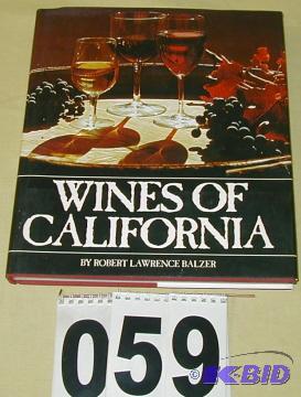 lot 59 image: Wines of CALIFORNIA, Coffee Table Book By Rob...