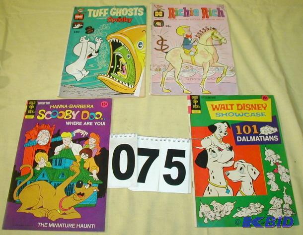 lot 75 image: Four Vintage Comic Books The two on top are f...