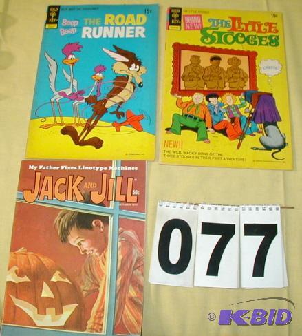 lot 77 image: Two Vintage Comic Books and Jack and Jill Mag...