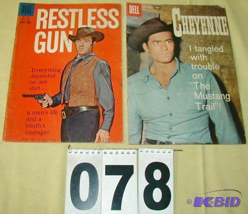 lot 78 image: Pair of Vintage Comic Books The Restless Gun ...