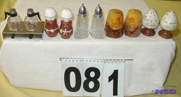 lot 81 image: Five Sets of Vintage Salt and Pepper Shakers ...