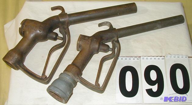 lot 90 image: Pair of Vintage OPW Fuel Line Nozzles One is ...