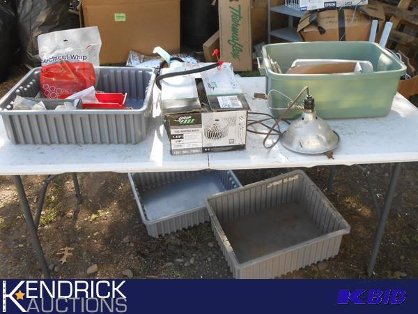 lot 180 image: Roofing nail coils and bolts.