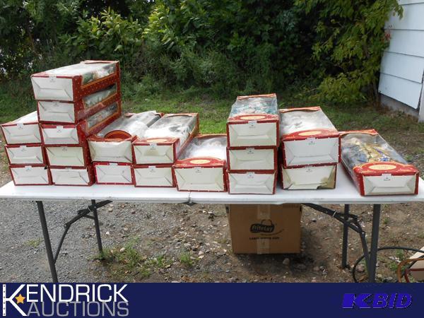 lot 195 image: 19 New in the Box Porcelain Dolls