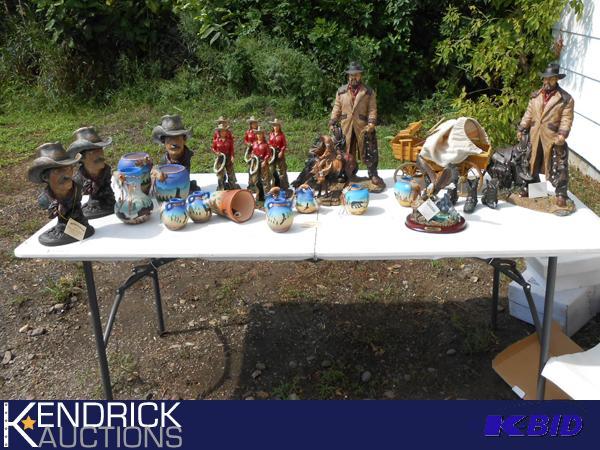 lot 210 image: Western Themed Statues and Collectables of Various Sizes