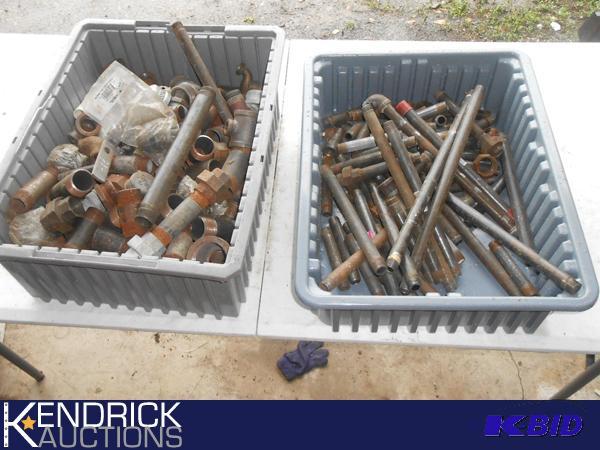 lot 33 image: Assorted Nipples and Other Galvanized Pipe Fittings