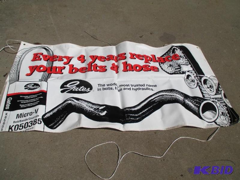 lot 127 image: Gates belts, and hose banner