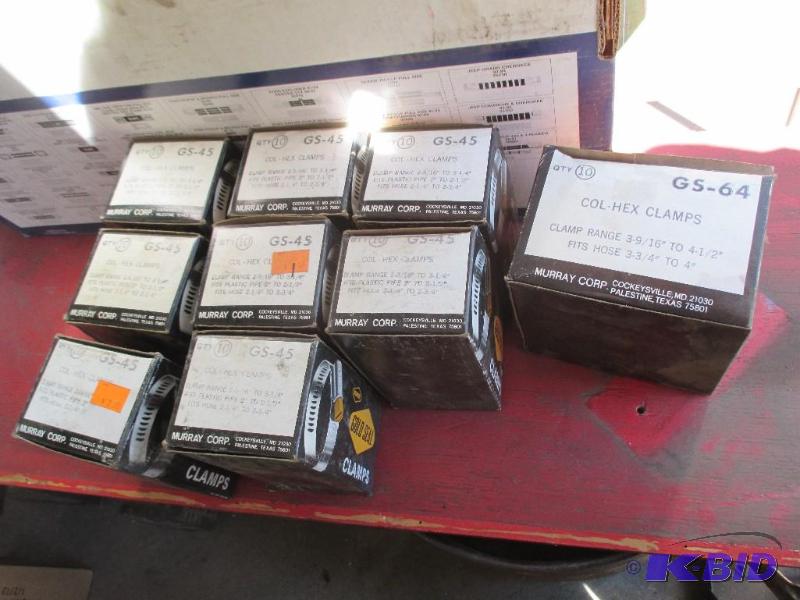 lot 142 image: Misc Hose clamps