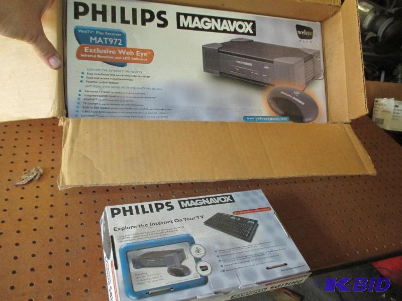 lot 168 image: Philips Magnavox web plus TV receiver matt 972