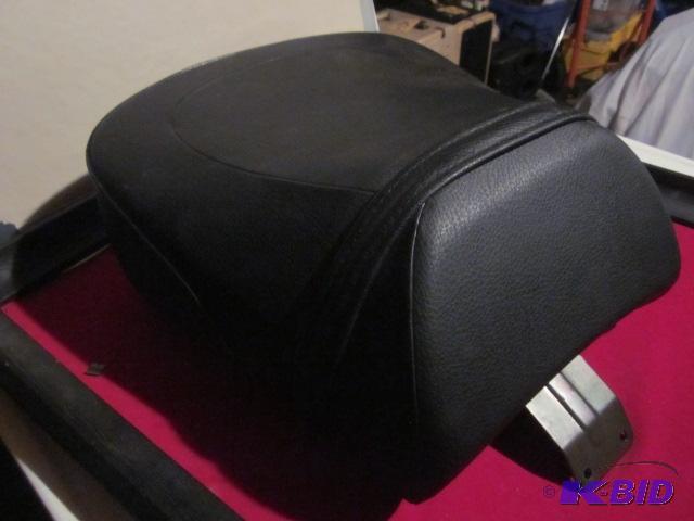 Leather motorcycle seat, 15 x 14 inches, exce...