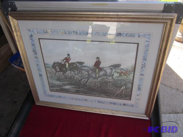 21 x 17 framed H. Alken Delt &quotThe Right ...
