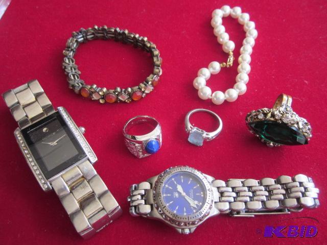 Lot of vintage and current costume jewelry an...