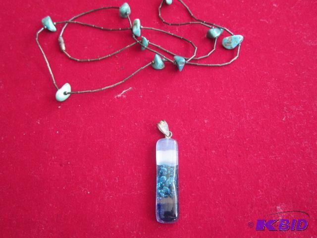 Sterling Silver and turquoise&nbspnecklace a...