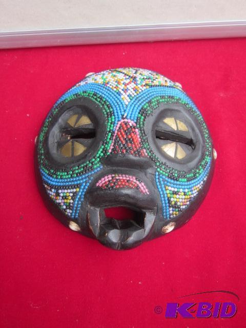 Vintage had carved wooden ceremonial&nbspmas...