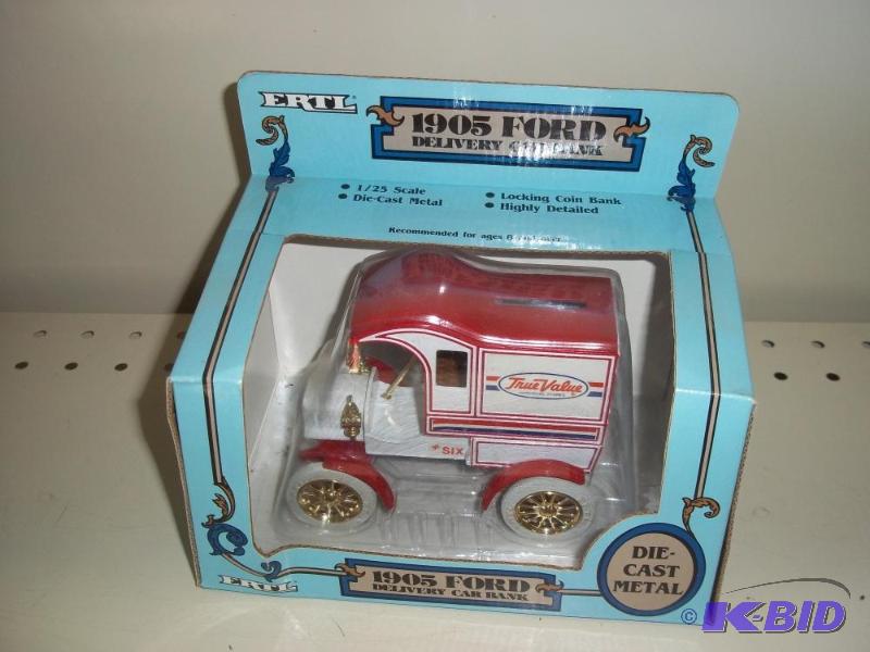 lot 104 image: ERTL Toys Ford 1905 Delivery Car Bank with or...